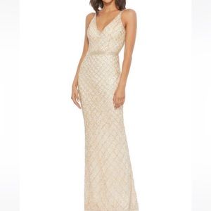 Mac Duggal sequin sheath gown size 6